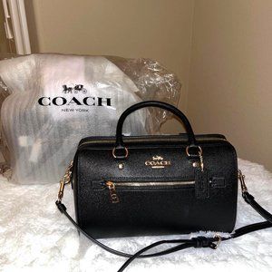 COACH F79946 ROWAN SATCHEAL BAG IN BLACK
